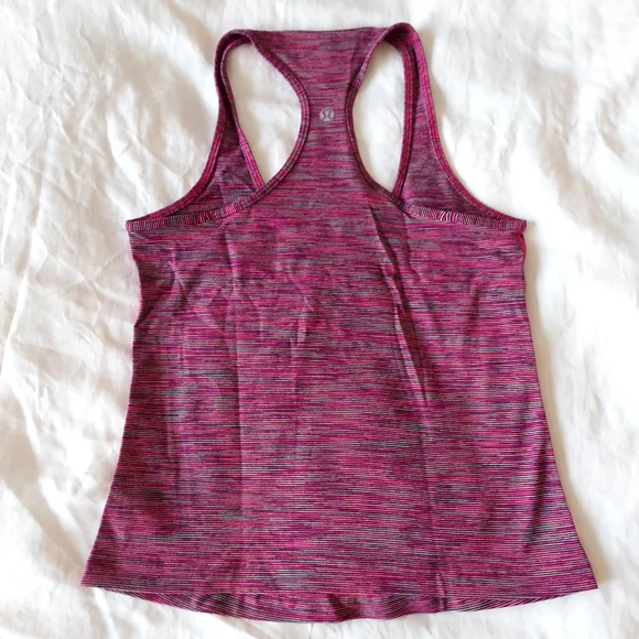 Lululemon Striped Racer Back Reversible Tank size 6 - Picture 2 of 3